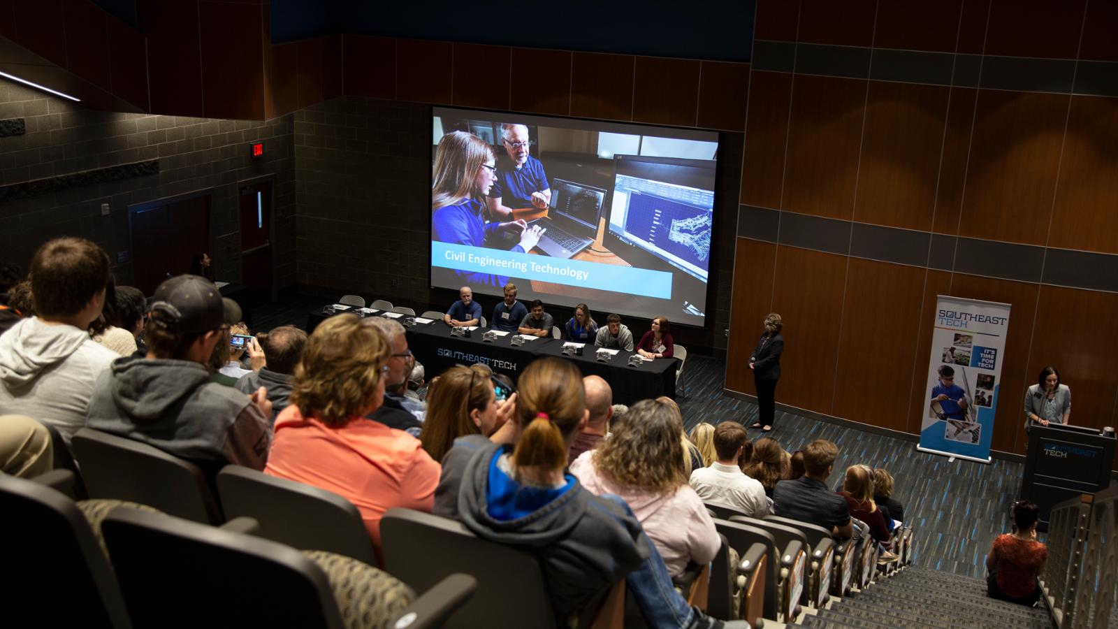 HUB Auditorium full on Build Dakota signing day