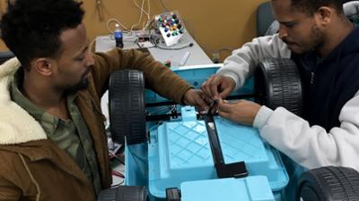 Mechatronics Students Modifing Ride-On Toy Car for LifeScape