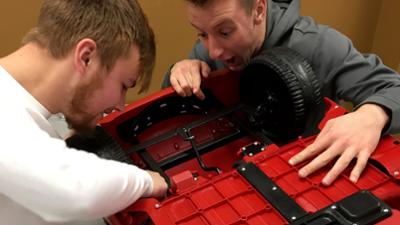 Mechatronics Students Modifing Ride-On Toy Car for LifeScape