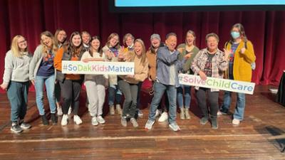 Early Childhood Students on stage at Washington Pavilion