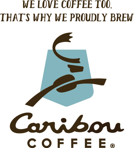 We Proudly Brew Caribou Coffee