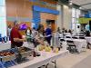 View of breakfast buffet at signing day