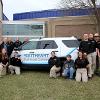 Graphics on a Ford Explorer utilized by the Law Enforcement program recognize the agency that provided them. 