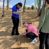 Students in Julie Olson's Environmental Sciences class did water quality tests at Lake Lorraine in Sioux Falls. 