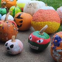 Nursing faculty volunteered their time and talents to decorate pumpkins for the Zoo Boo event, held at the Great Plains Zoo in October. 