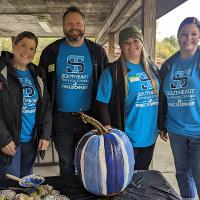 Nursing faculty volunteered their time and talents to decorate pumpkins for the Zoo Boo event, held at the Great Plains Zoo in October. 