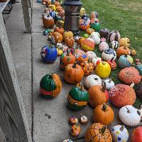 Nursing faculty volunteered their time and talents to decorate pumpkins for the Zoo Boo event, held at the Great Plains Zoo in October. 